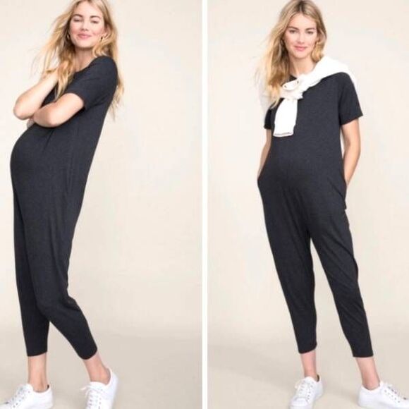 Hatch  Maternity  Walkabout Jumper In Charcoal Grey Sz 1 S/M - Picture 1 of 5